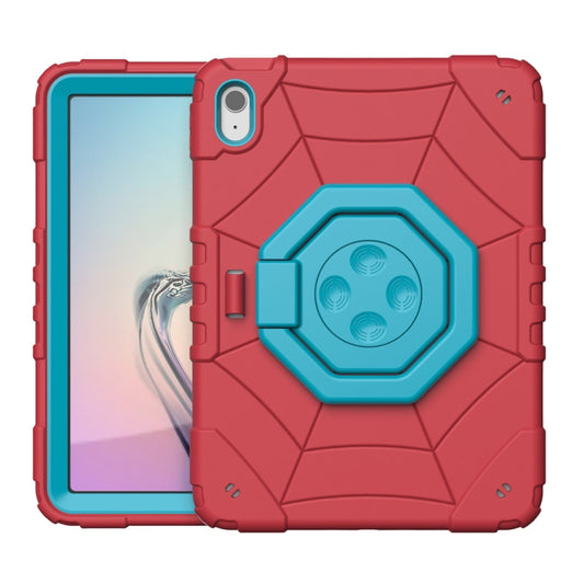 For iPad Air 2022 / 2020 10.9 Spider Turntable Handle Stress Relief Tablet Case(Red Blue) - iPad Air (2022) / (2020) 10.9 Cases by buy2fix | Online Shopping UK | buy2fix