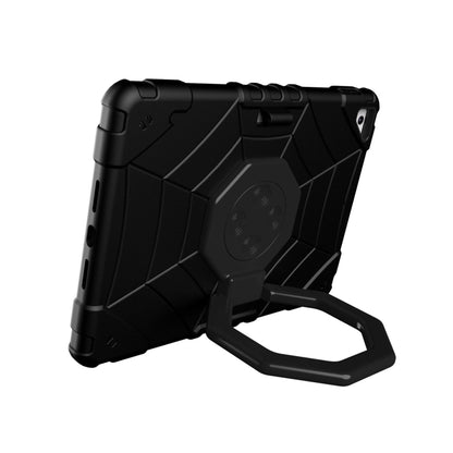 For iPad 9.7 2018 / Air / Air 2 Spider Turntable Handle Stress Relief Tablet Case(Black) - iPad Pro 9.7 inch Cases by buy2fix | Online Shopping UK | buy2fix