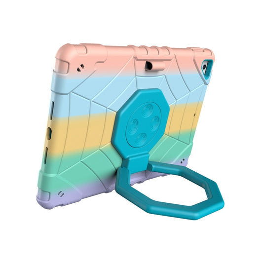 For iPad 9.7 2018 / Air / Air 2 Spider Turntable Handle Stress Relief Tablet Case(Gradient Color Blue) - iPad Pro 9.7 inch Cases by buy2fix | Online Shopping UK | buy2fix