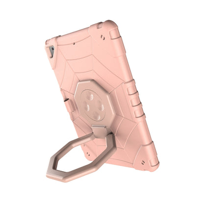 For iPad 9.7 2018 / Air / Air 2 Spider Turntable Handle Stress Relief Tablet Case(Rose Gold) - iPad Pro 9.7 inch Cases by buy2fix | Online Shopping UK | buy2fix