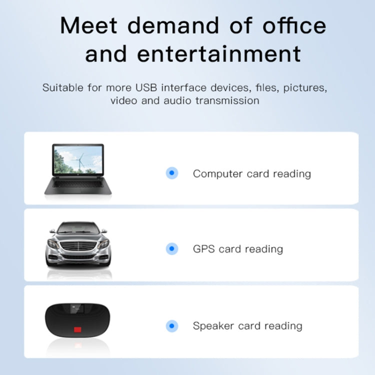 Yesido GS20 USB 2.0 to TF Card Portable Mini OTG Card Reader(Black) by Yesido