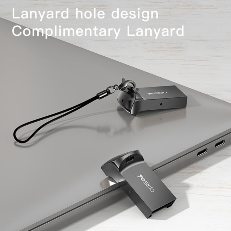 Yesido GS20 USB 2.0 to TF Card Portable Mini OTG Card Reader(Black) by Yesido