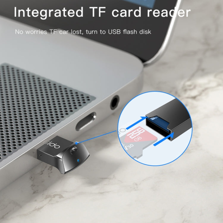 Yesido GS20 USB 2.0 to TF Card Portable Mini OTG Card Reader(Black) by Yesido