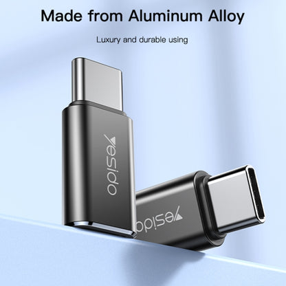 Yesido GS22 USB-C / Type-C to 8 Pin OTG Adapter(Black) by Yesido