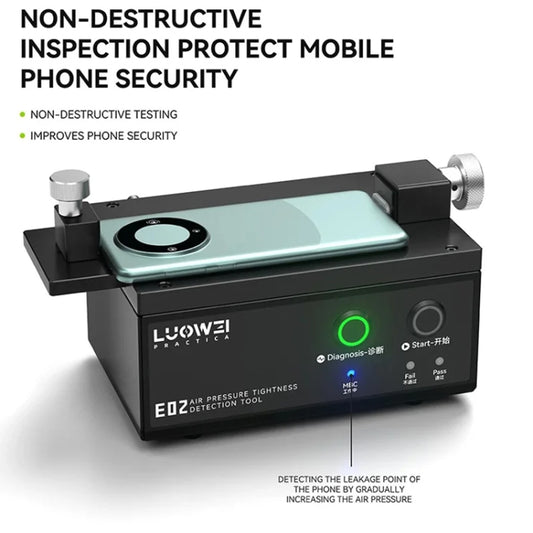 Luowei LW-E02 Phone Airtightness Electric Tester Supports Positive / Negative Pressure Test, US Plug by LUOWEI