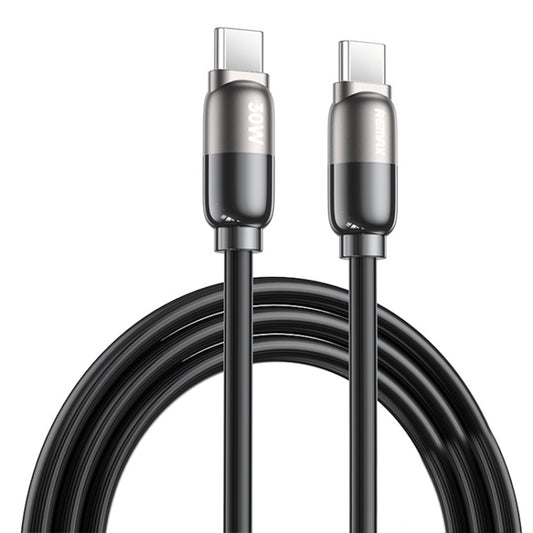REMAX RC-C037 Capsule 1.2m 30W Type-C to Type-C PVC Fast Charging Cable(Black) - USB-C & Type-C Cable by REMAX | Online Shopping UK | buy2fix