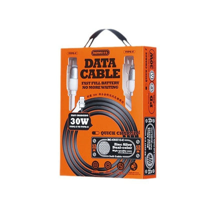 REMAX RC-C037 Capsule 1.2m 30W Type-C to Type-C PVC Fast Charging Cable(White) - USB-C & Type-C Cable by REMAX | Online Shopping UK | buy2fix