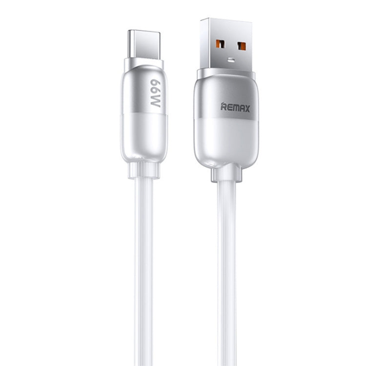 REMAX RC-C038 Capsule 1.2m 66W USB to Type-C PVC Fast Charging Cable(White) - USB-C & Type-C Cable by REMAX | Online Shopping UK | buy2fix