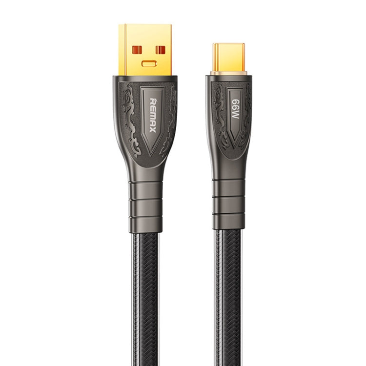 REMAX RC-C167 Prime 1.2m 66W USB to Type-C Braided Fast Charging Cable(Black) - USB-C & Type-C Cable by REMAX | Online Shopping UK | buy2fix