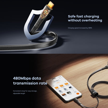 REMAX RC-C167 Prime 1.2m 66W USB to Type-C Braided Fast Charging Cable(Gold) - USB-C & Type-C Cable by REMAX | Online Shopping UK | buy2fix