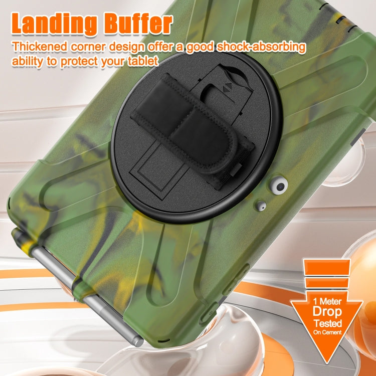 For Microsoft Surface Go 4 / 3 / 2 / 1 Shockproof Colorful Silicone + PC Protective Case with Holder & Shoulder Strap & Hand Strap & Pen Slot (CP Camouflage) - Others by buy2fix | Online Shopping UK | buy2fix