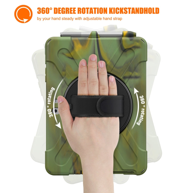 For Microsoft Surface Go 4 / 3 / 2 / 1 Shockproof Colorful Silicone + PC Protective Case with Holder & Shoulder Strap & Hand Strap & Pen Slot (CP Camouflage) - Others by buy2fix | Online Shopping UK | buy2fix