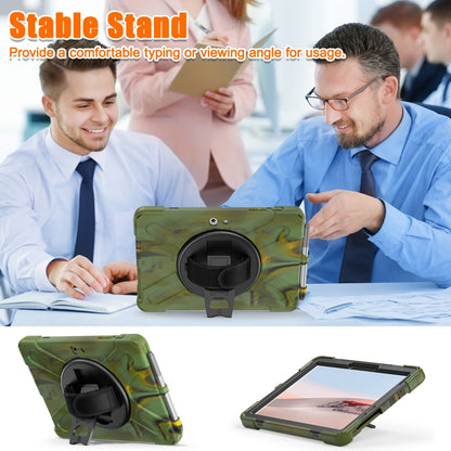 For Microsoft Surface Go 4 / 3 / 2 / 1 Shockproof Colorful Silicone + PC Protective Case with Holder & Shoulder Strap & Hand Strap & Pen Slot (CP Camouflage) - Others by buy2fix | Online Shopping UK | buy2fix
