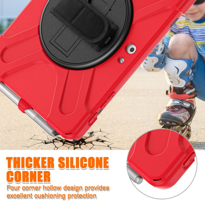 For Microsoft Surface Go 4 / 3 / 2 / 1 Shockproof Colorful Silicone + PC Protective Case with Holder & Shoulder Strap & Hand Strap & Pen Slot(Red) - Others by buy2fix | Online Shopping UK | buy2fix