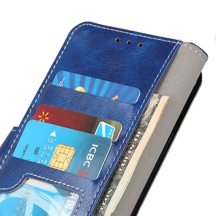 For Samsung Galaxy S25 Ultra 5G Retro Crazy Horse Texture Leather Phone Case(Blue) - Galaxy S25 Ultra 5G Cases by buy2fix | Online Shopping UK | buy2fix