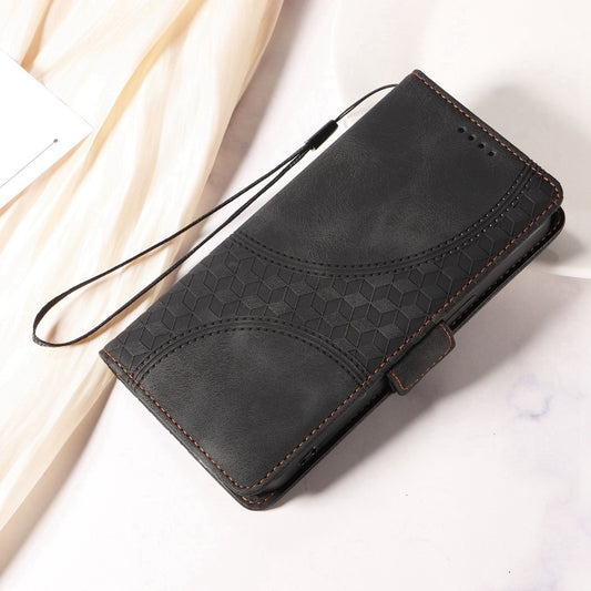 For Redmi K70 / K70 Pro Embossed Rhombus Starry Leather Phone Case(Black) by buy2fix