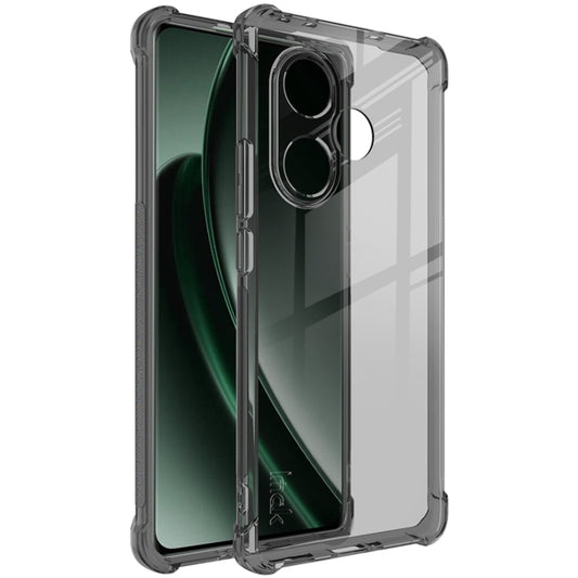 For Realme GT 6 5G Global imak Shockproof Airbag TPU Phone Case(Transparent Black) - Realme Cases by imak | Online Shopping UK | buy2fix