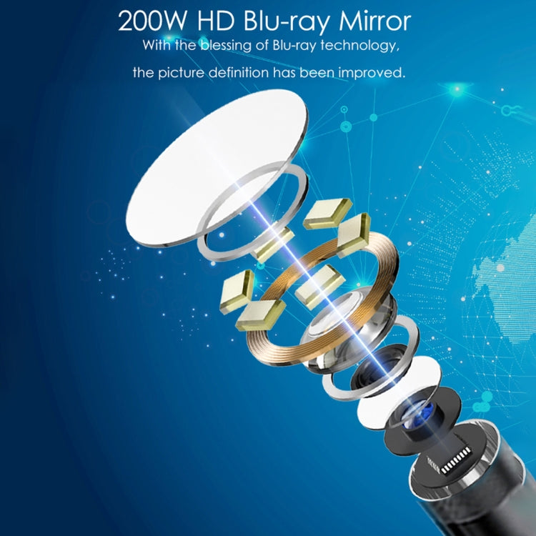 T21 4.5 inch IPS Color Screen 8mm Single Camera Split Hard Cable Industrial Endoscope, Length:2m(Black Red) by buy2fix