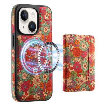 For iPhone 14 Plus MagSafe Detachable Card Slot Holder Phone Case(Red) - iPhone 14 Plus Cases by buy2fix | Online Shopping UK | buy2fix