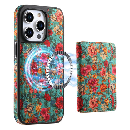 For iPhone 14 Pro Max MagSafe Detachable Card Slot Holder Phone Case(Blue) - iPhone 14 Pro Max Cases by buy2fix | Online Shopping UK | buy2fix