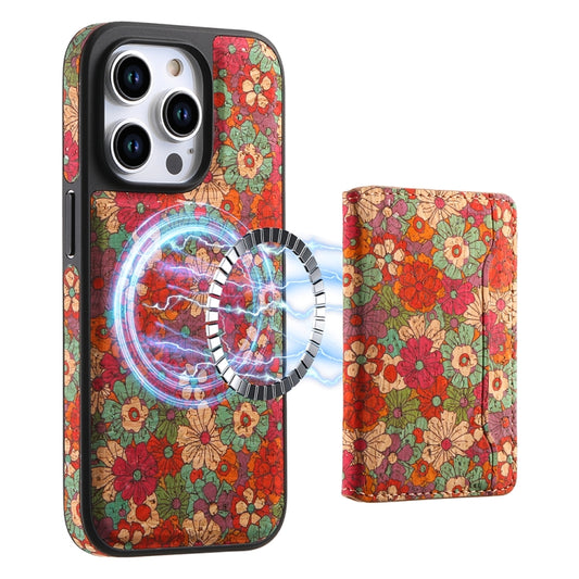 For iPhone 14 Pro Max MagSafe Detachable Card Slot Holder Phone Case(Red) by buy2fix