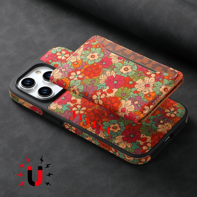 For iPhone 15 MagSafe Detachable Card Slot Holder Phone Case(Red) - iPhone 15 Cases by buy2fix | Online Shopping UK | buy2fix