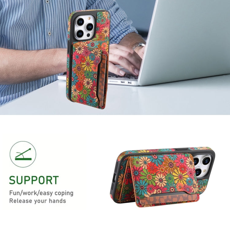 For iPhone 15 Plus MagSafe Detachable Card Slot Holder Phone Case(Green) - iPhone 15 Plus Cases by buy2fix | Online Shopping UK | buy2fix