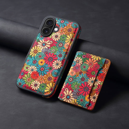 For iPhone 16 MagSafe Detachable Card Slot Holder Phone Case(Green) by buy2fix