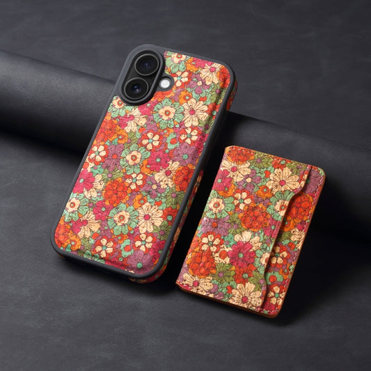 For iPhone 16 MagSafe Detachable Card Slot Holder Phone Case(Red) by buy2fix