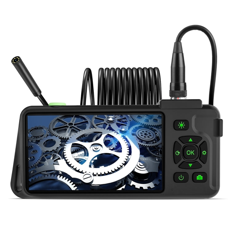 T22 4.5 inch IPS Color Screen 3.9mm Single Camera Hard Cable Industrial Endoscope, Length:2m(Black Orange) by buy2fix