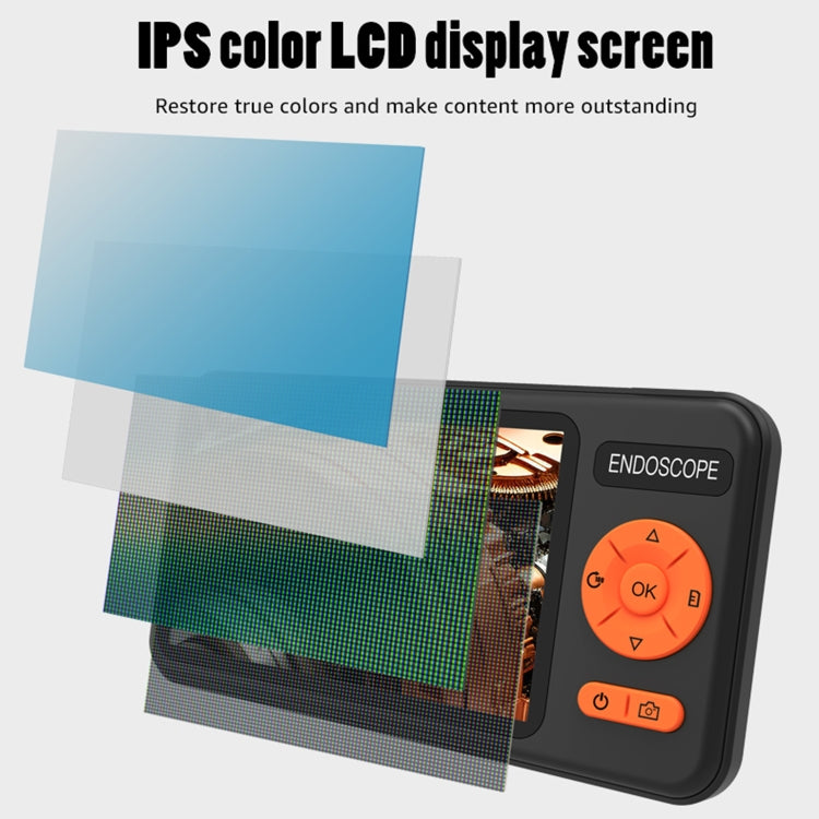 T29 5 inch IPS Screen 5.5mm Single Lens IP67 Waterproof Industrial Endoscope With Bracket, Length:10m by buy2fix