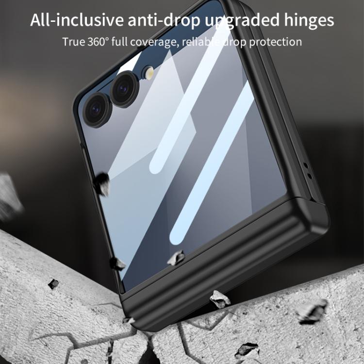 For Samsung Galaxy Z Flip7 5G GKK Integrated Magnetic Full Coverage Flip Phone Case with Pen Box+Pen(Green) - Galaxy Z Flip7 5G Cases by GKK | Online Shopping UK | buy2fix