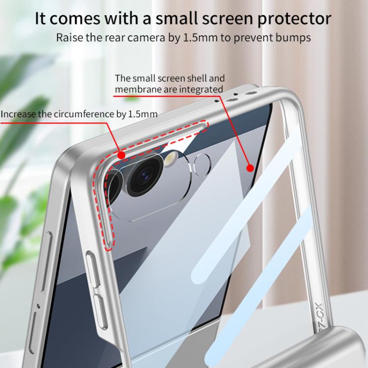 For Samsung Galaxy Z Flip7 5G GKK Integrated Magnetic Full Coverage Flip Phone Case with Pen Box+Pen(Green) - Galaxy Z Flip7 5G Cases by GKK | Online Shopping UK | buy2fix