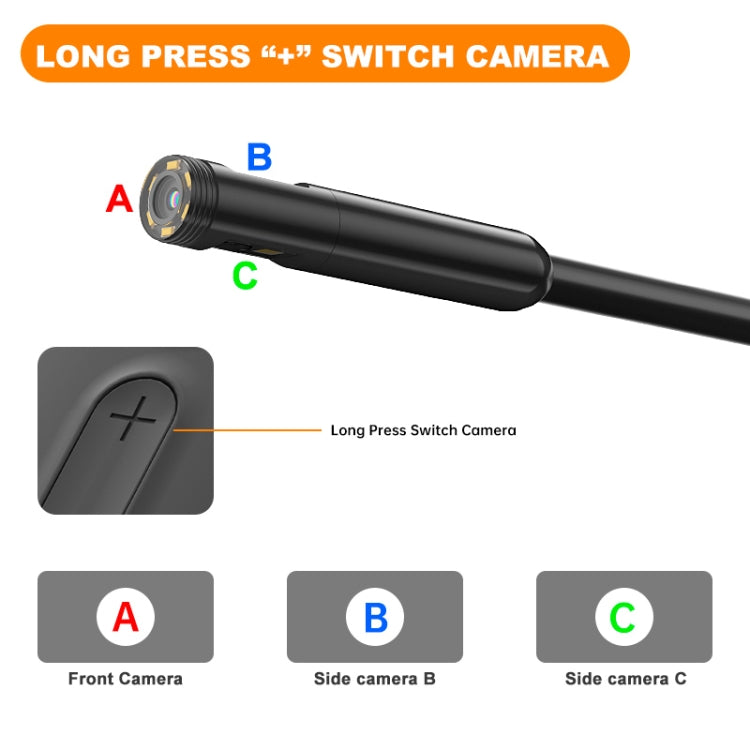 Y15 3.9mm Single Camera WiFi Connected Hard Cable HD Industrial Endoscope, Length:2m(Black) -  by buy2fix | Online Shopping UK | buy2fix