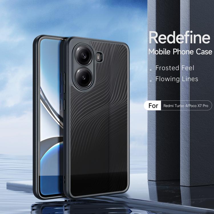 For Redmi Turbo 4 DUX DUCIS Aimo Series TPU + PC Frosted Feel Phone Case(Black) - Xiaomi Cases by DUX DUCIS | Online Shopping UK | buy2fix