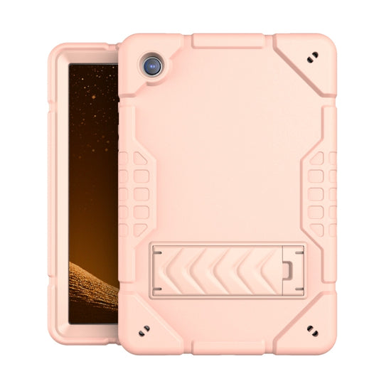 For Samsung Galaxy Tab A8 Armor Holder Silicone Hybrid PC Tablet Case(Rose Gold) - Other Galaxy Tab PC by buy2fix | Online Shopping UK | buy2fix