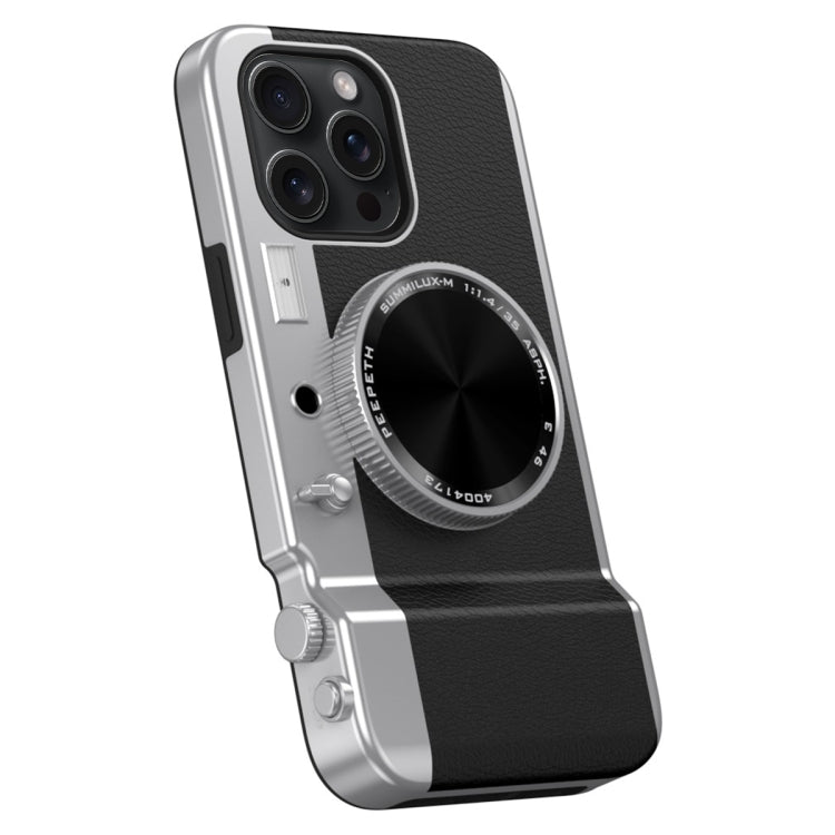 For iPhone 14 Pro Max 3D Retro Bluetooth Camera Magsafe Mirror Phone Case(Black) - iPhone 14 Pro Max Cases by buy2fix | Online Shopping UK | buy2fix