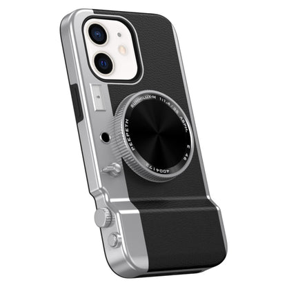For iPhone 11 3D Retro Bluetooth Camera Magsafe Mirror Phone Case(Black) - iPhone 11 Cases by buy2fix | Online Shopping UK | buy2fix