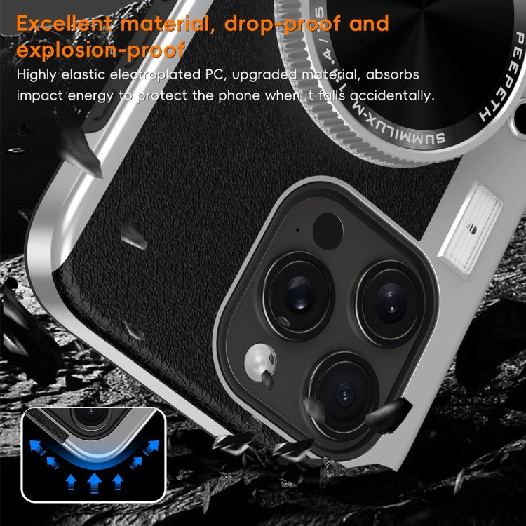 For iPhone 14 3D Retro Bluetooth Camera Magsafe Mirror Phone Case(Black) - iPhone 14 Cases by buy2fix | Online Shopping UK | buy2fix