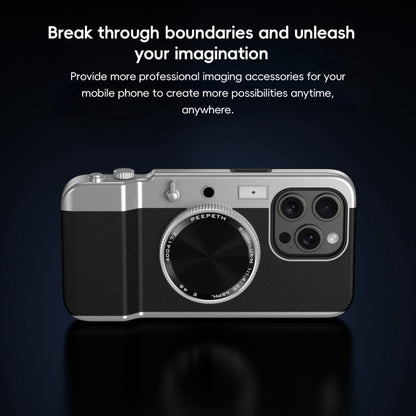 For iPhone 14 Pro Max 3D Retro Bluetooth Camera Magsafe Mirror Phone Case(Black) - iPhone 14 Pro Max Cases by buy2fix | Online Shopping UK | buy2fix