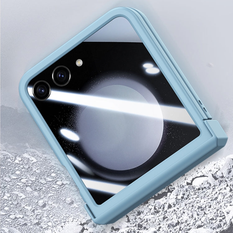 For Motorola Razr 50 Three-stage Integrated PC Skin Feel Shockproof Phone Case(White) by buy2fix