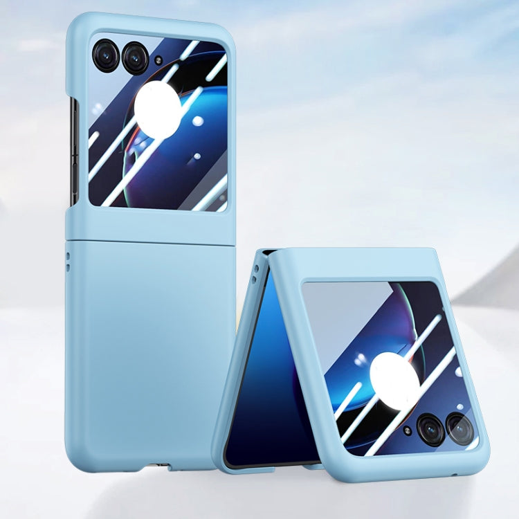 For Motorola Razr 50 Integrated PC Skin Feel Shockproof Phone Case(Sky Blue) by buy2fix