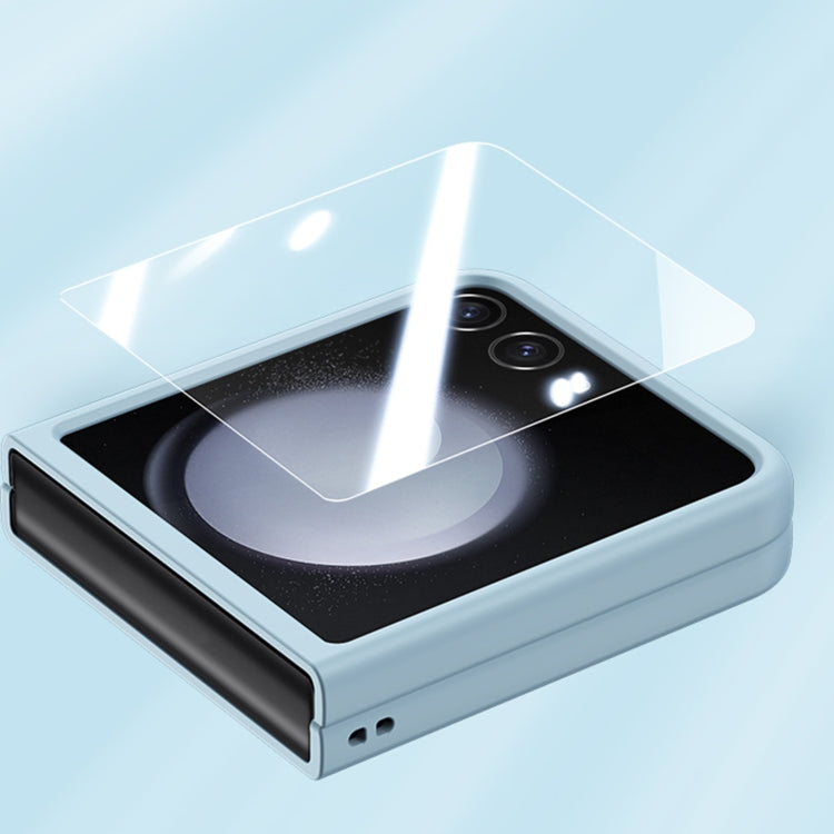 For Motorola Razr 50 Integrated PC Skin Feel Shockproof Phone Case(Blue) by buy2fix