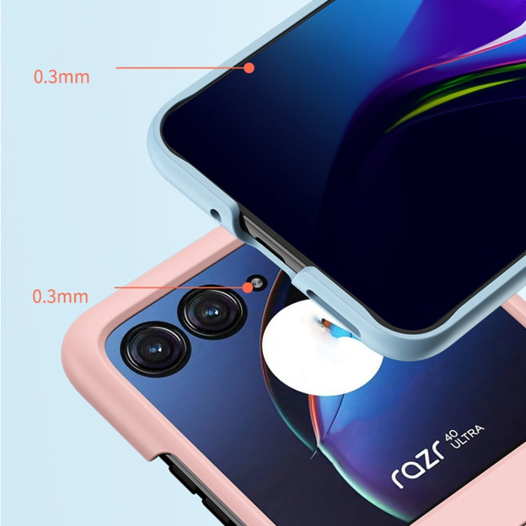 For Motorola Razr 40 Ultra Integrated PC Skin Feel Shockproof Phone Case(Lemon Yellow) by buy2fix