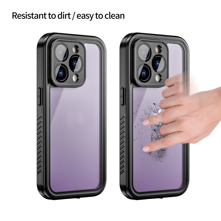 For iPhone 14 Pro RedPepper Shockproof IP68 Waterproof PC + TPU Protective Case(Black) - iPhone 14 Pro Cases by RedPepper | Online Shopping UK | buy2fix