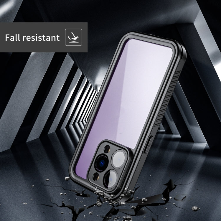 For iPhone 14 Pro RedPepper Shockproof IP68 Waterproof PC + TPU Protective Case(Black) - iPhone 14 Pro Cases by RedPepper | Online Shopping UK | buy2fix