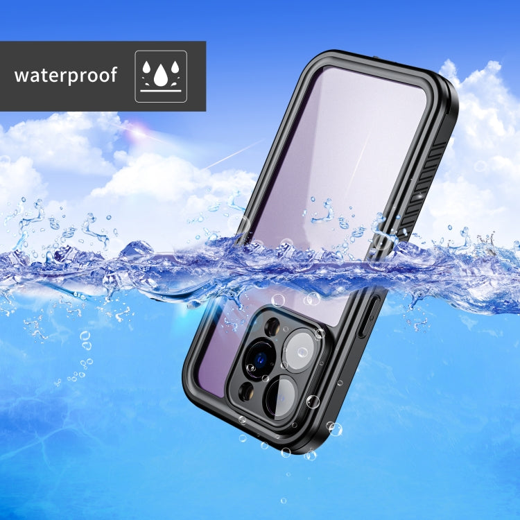 For iPhone 14 Pro RedPepper Shockproof IP68 Waterproof PC + TPU Protective Case(Black) - iPhone 14 Pro Cases by RedPepper | Online Shopping UK | buy2fix