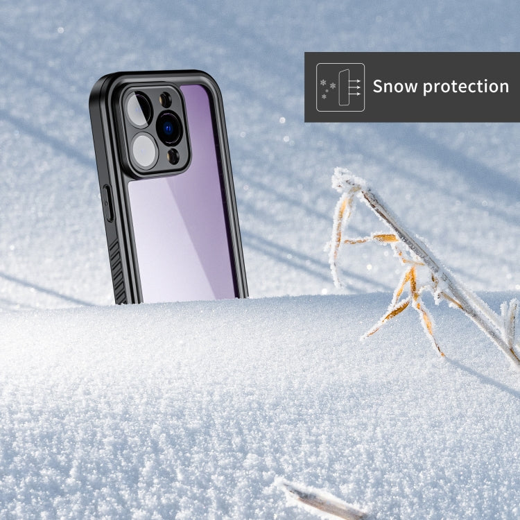 For iPhone 14 Pro RedPepper Shockproof IP68 Waterproof PC + TPU Protective Case(Black) - iPhone 14 Pro Cases by RedPepper | Online Shopping UK | buy2fix