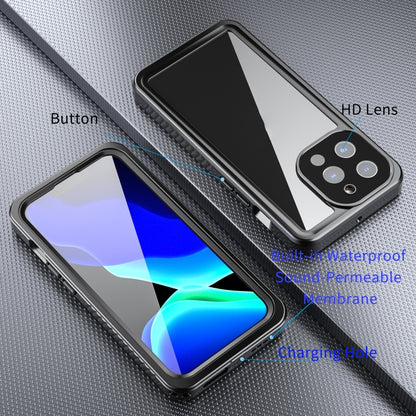 For iPhone 13 Pro RedPepper Shockproof IP68 Waterproof PC + TPU Protective Case(Black) - iPhone 13 Pro Cases by RedPepper | Online Shopping UK | buy2fix