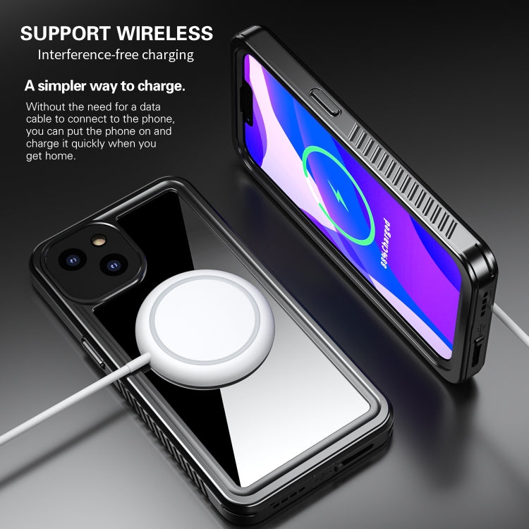 For iPhone 13 RedPepper Shockproof IP68 Waterproof PC + TPU Protective Case(Black) - iPhone 13 Cases by RedPepper | Online Shopping UK | buy2fix